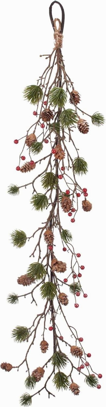 Primitives By Kathy Garland Pine And Berries 36” Glitter NWT