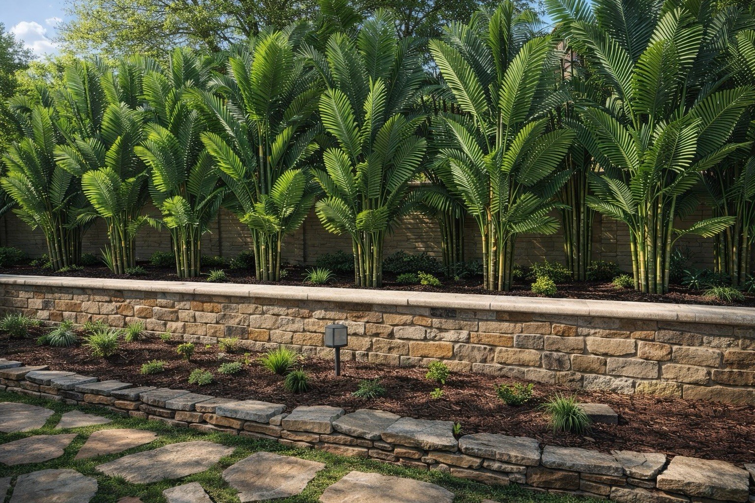 11’ UV Resistant Artificial Areca Palm Tree (Indoor/Outdoor). Retail $499