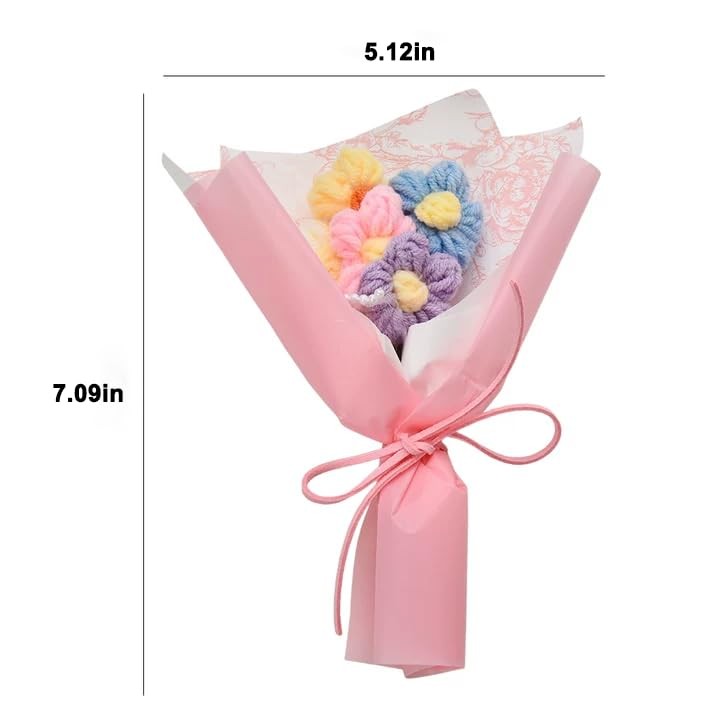 Mini Crochet Flowers Bouquet Kit for Girls Gifts for Daughter Friends Handmad…