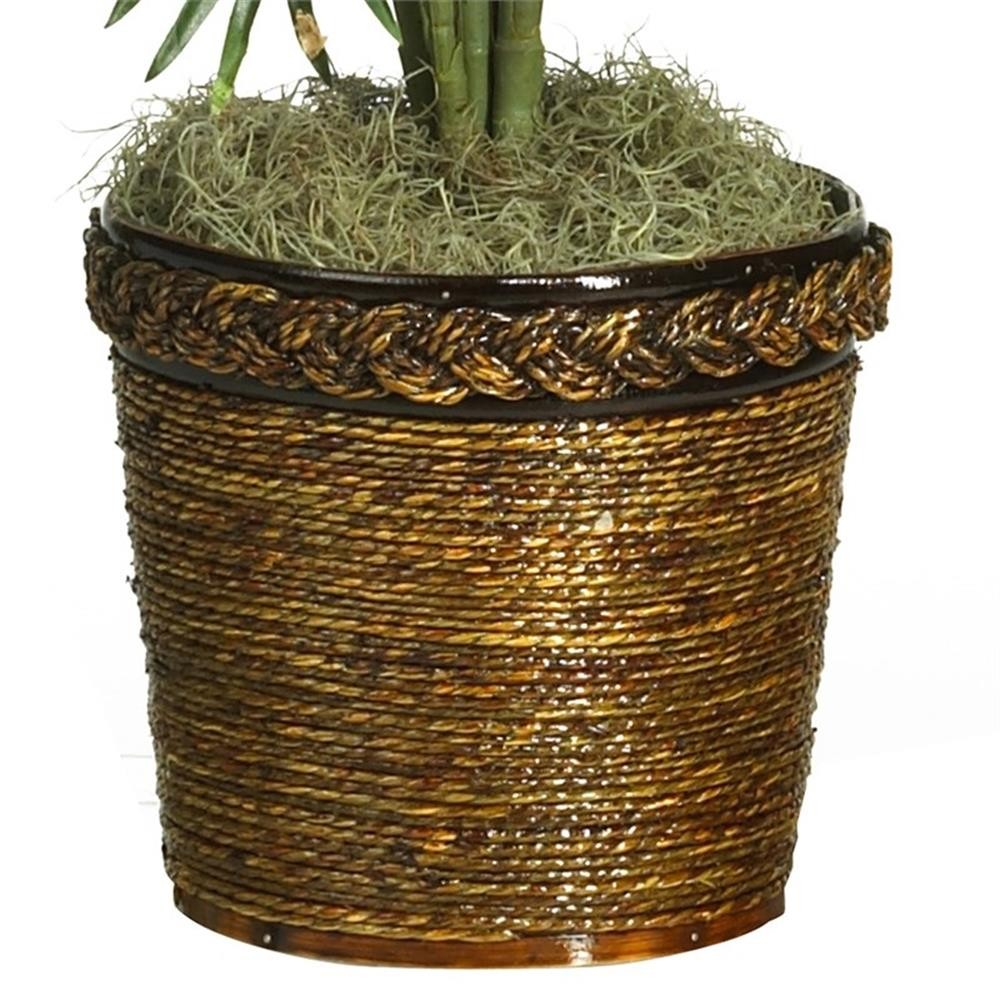 Pemberly Row 56″ Areca Palm Silk Tree with Basket in Green/Brown