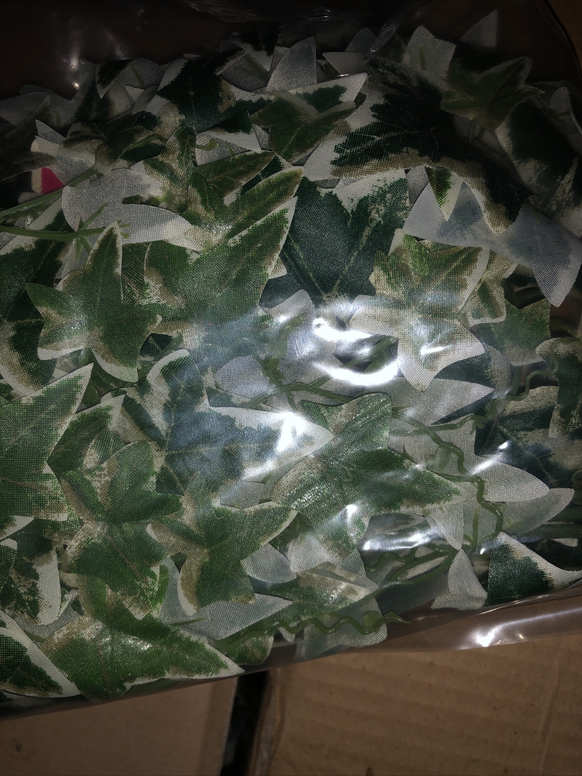 6 x NEW Teters Cascading English Ivy Artificial Ivy Vine Variegated PICKS