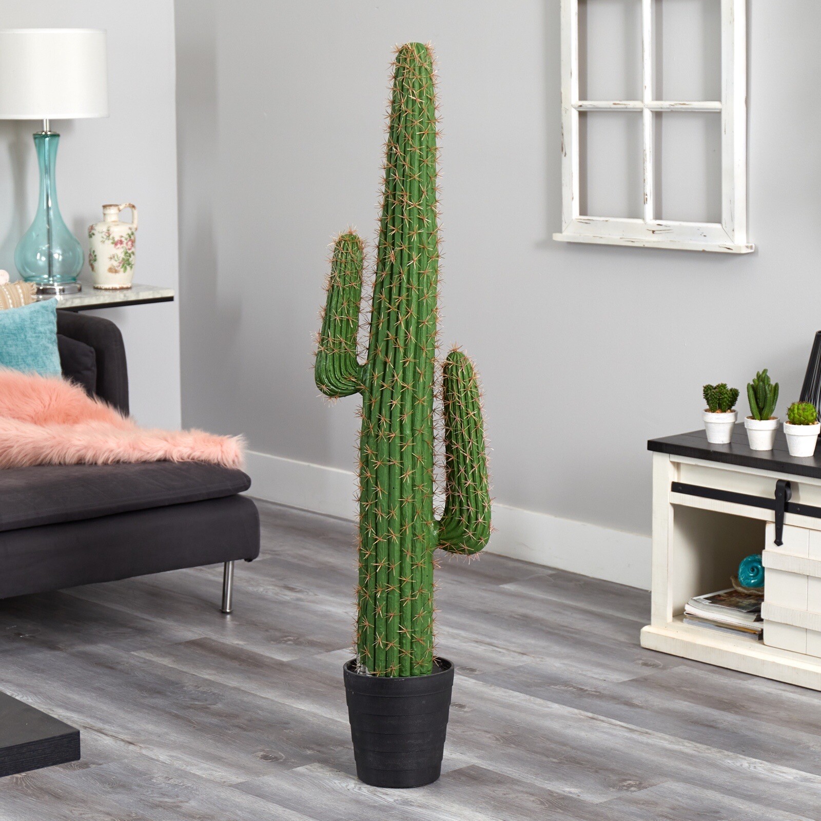 4.5’ Artificial Cactus Succulent Plant Home Decor. Retail $193