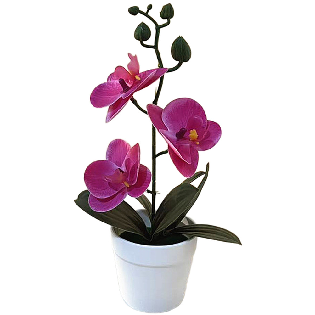 Artificial Butterfly Orchid Bonsai with Lifelike Texture for Home Office Decor