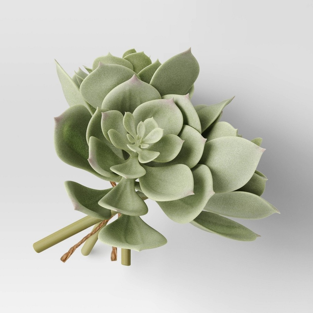 6X Echeveria Succulent Mini Stem Bundle -Threshold Faux Plant Indoor Artificial