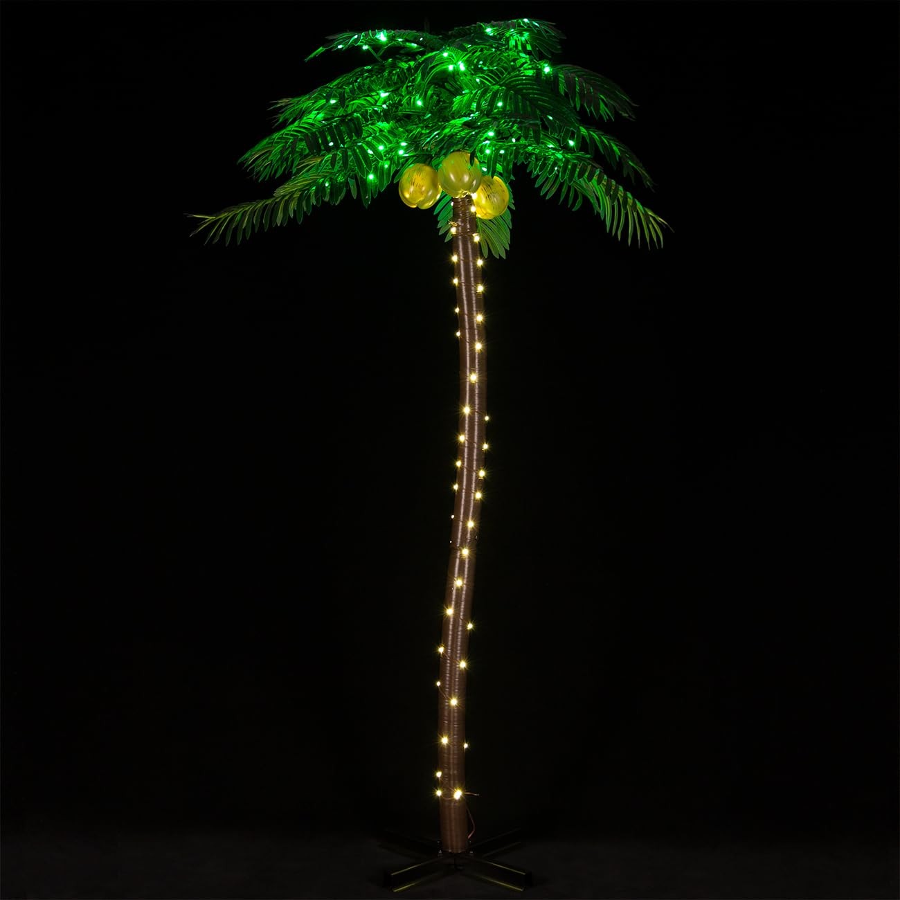 7ft LED Palm Tree with 192 LEDs, Reinforced Version