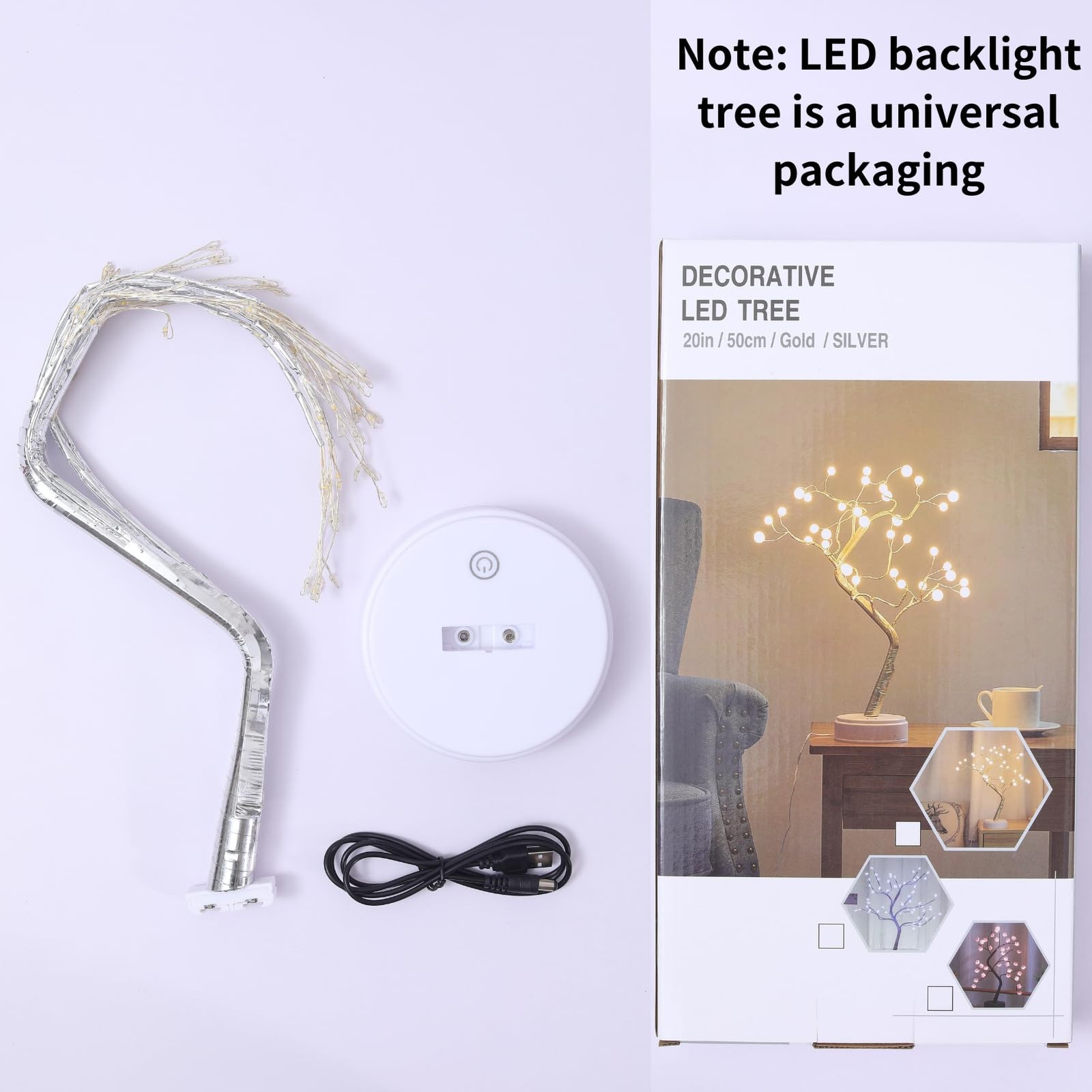 Bonsai Tree Lights For Easter Decor 20 Inch Firefly Tree Lamp 108 LED Warm White