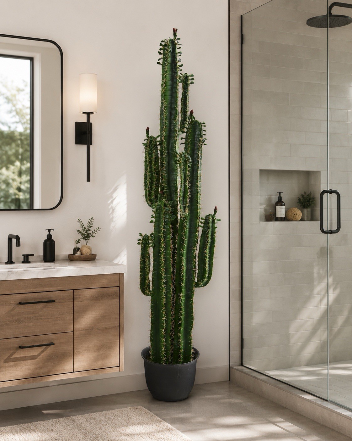 6.5’ Artificial Giant Cactus Plant Realistic Faux Indoor Home Decor