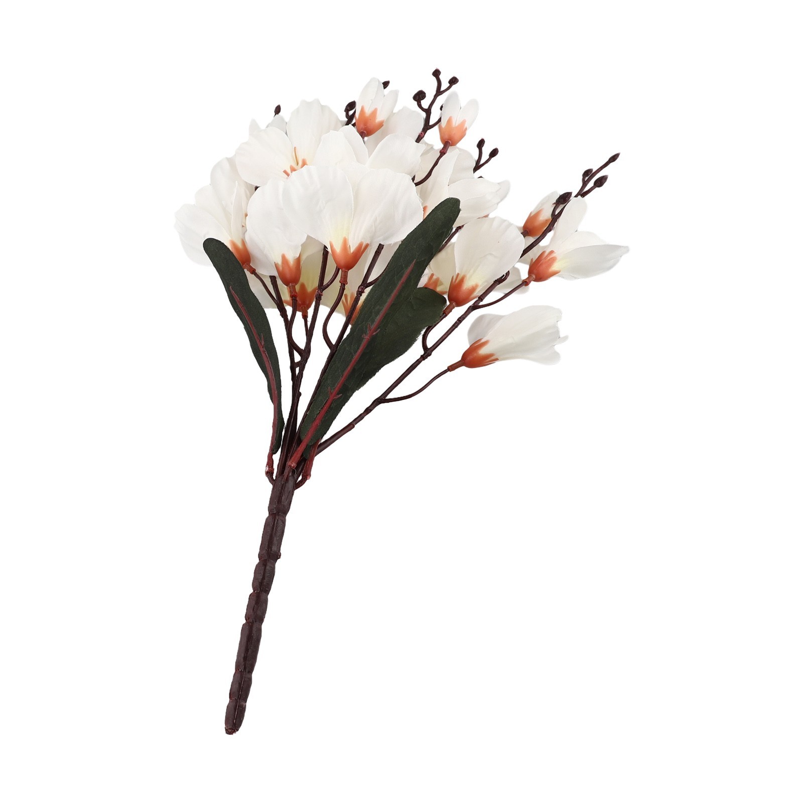Artificial Magnolia Flower Bouquet 5 Prongs 20 Heads Beauty that Lasts