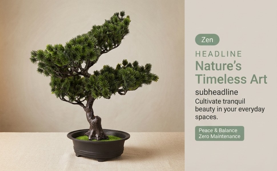 Artificial Bonsai Tree Indoor Small Fake Plant Faux Bonsai Tree Wi CHU