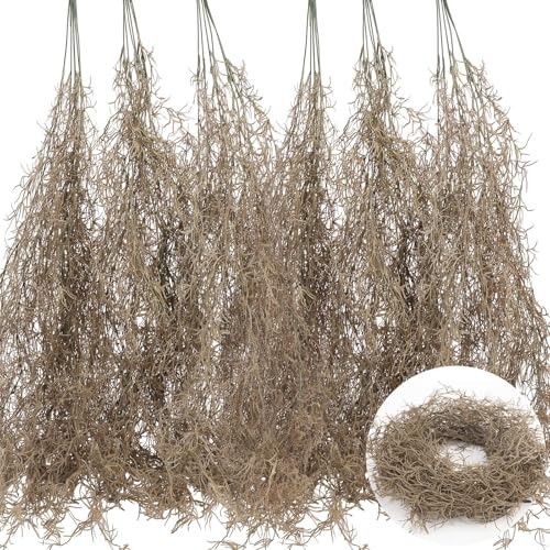 41” Fake Spanish Moss Hanging Plants – Faux Succulent Vines for Home Decor, 24