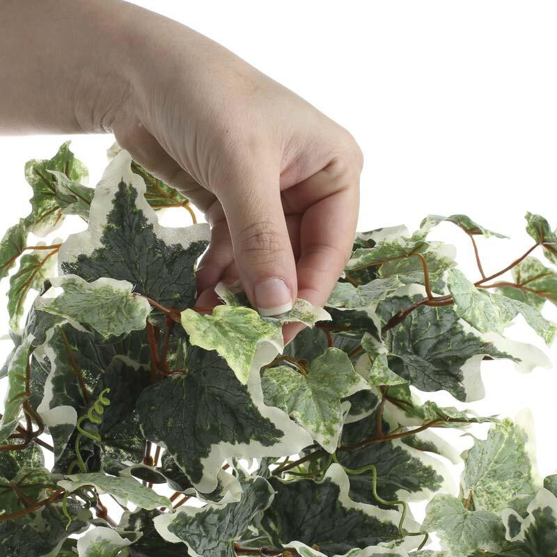 Set of 4 Flocked Artificial Ivy 17″ Long Floral Bushes