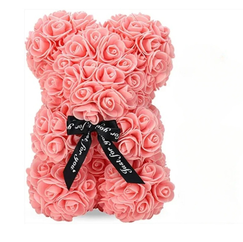 1pc Eternal Rose Teddy Bear Artificial Flower Romantic Gift Decoration – NEW
