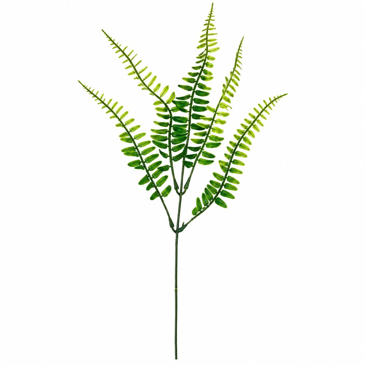 Artificial Boston Fern Picks Set of 10, 15 Inch Faux Fern Greenery, Floral Fille