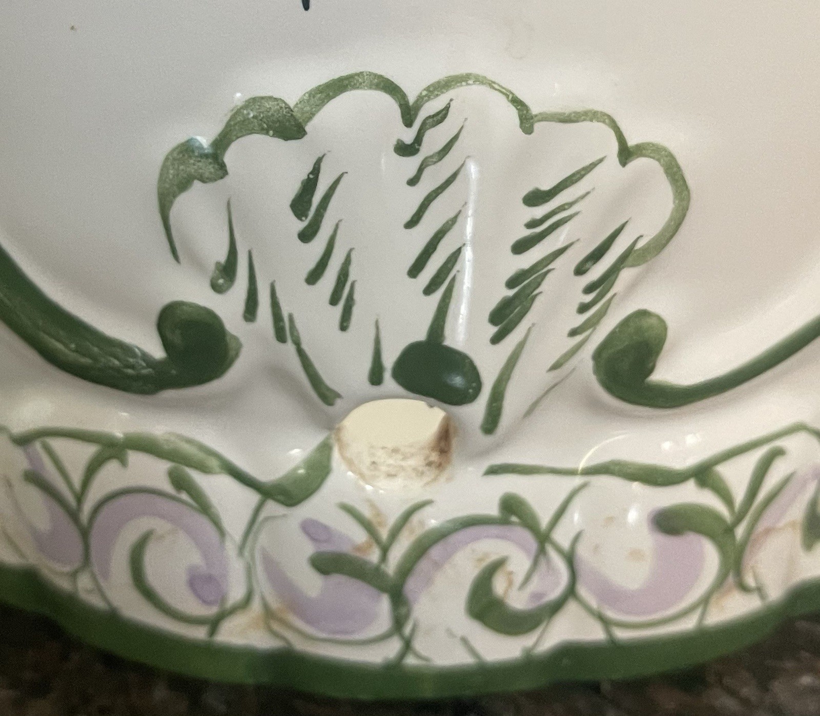1970s Vintage Hand-Painted Ceramic Planter – Portugal Rare Stamp & No. by RC&CL