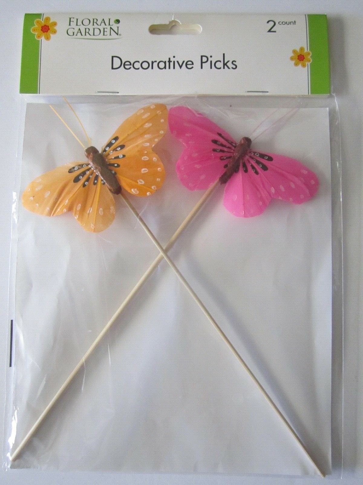 Floral Garden Various Bright Colors Butterflies 6 Wooden 8″ x 4″ Pics Pkg New!