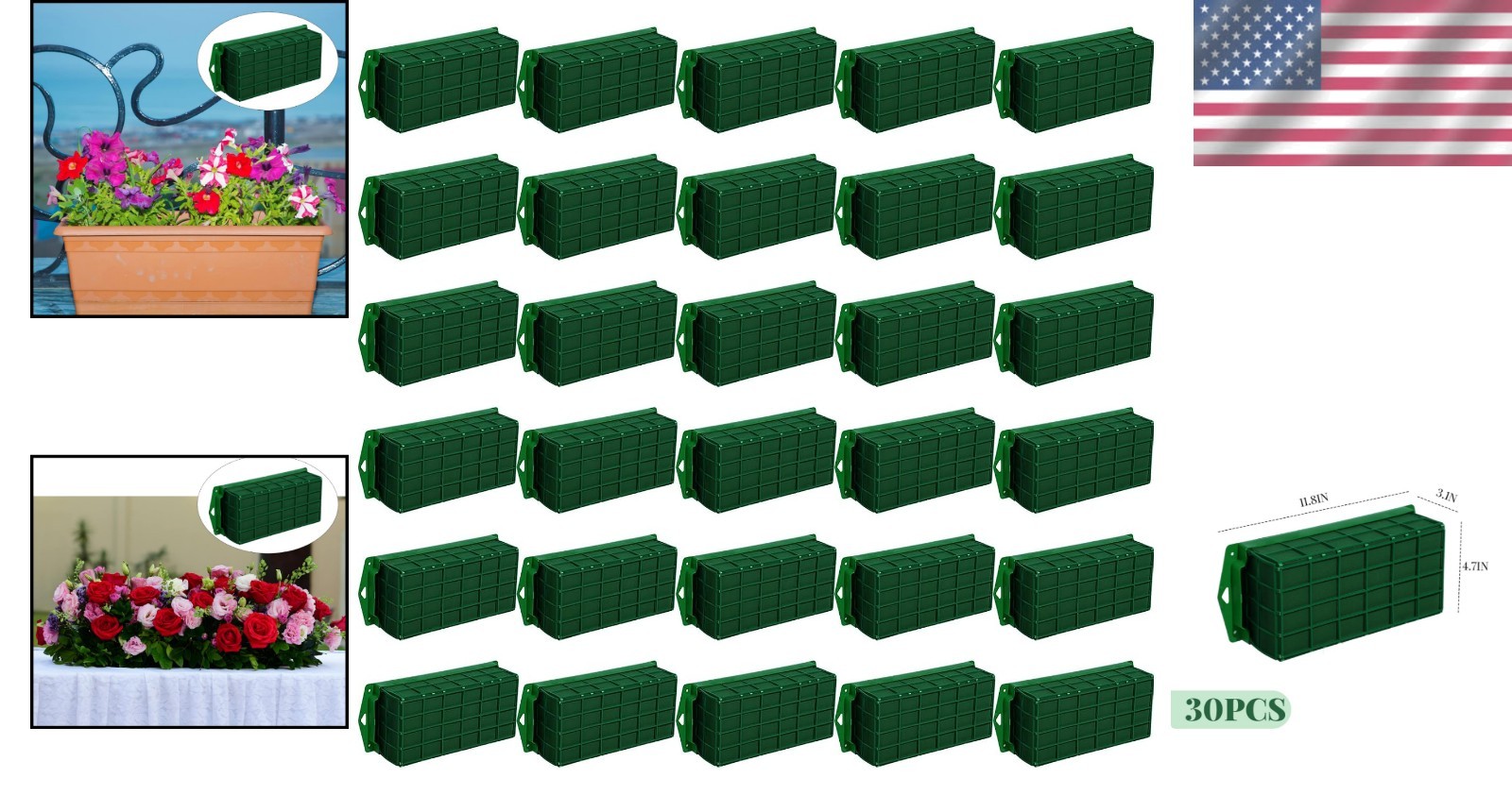 Table Centerpiece Floral Foam Cage – 16 Pack