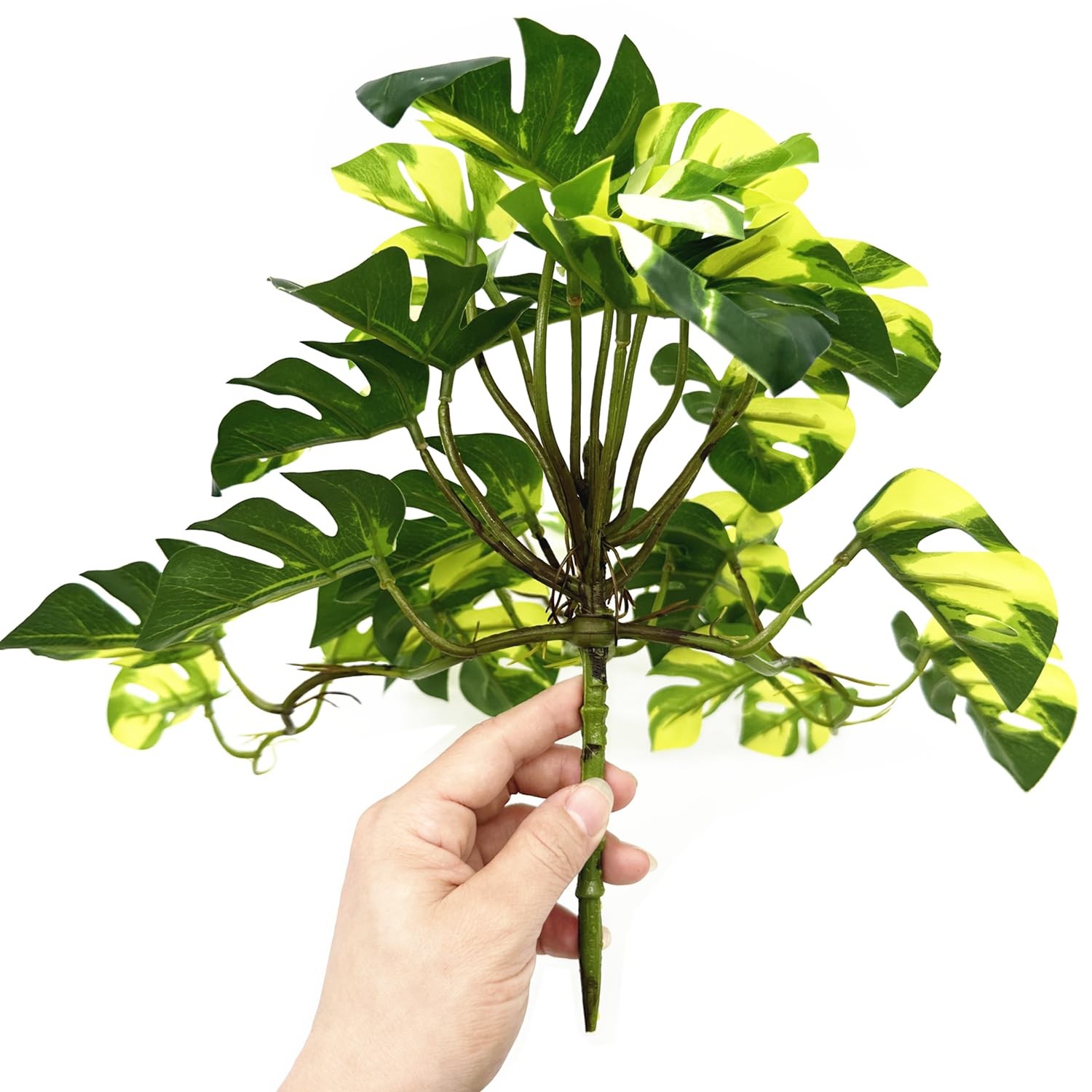 Fake Plants Hanging Small Faux Potted Ivy Vine Artificial Monstera Mini Faux …