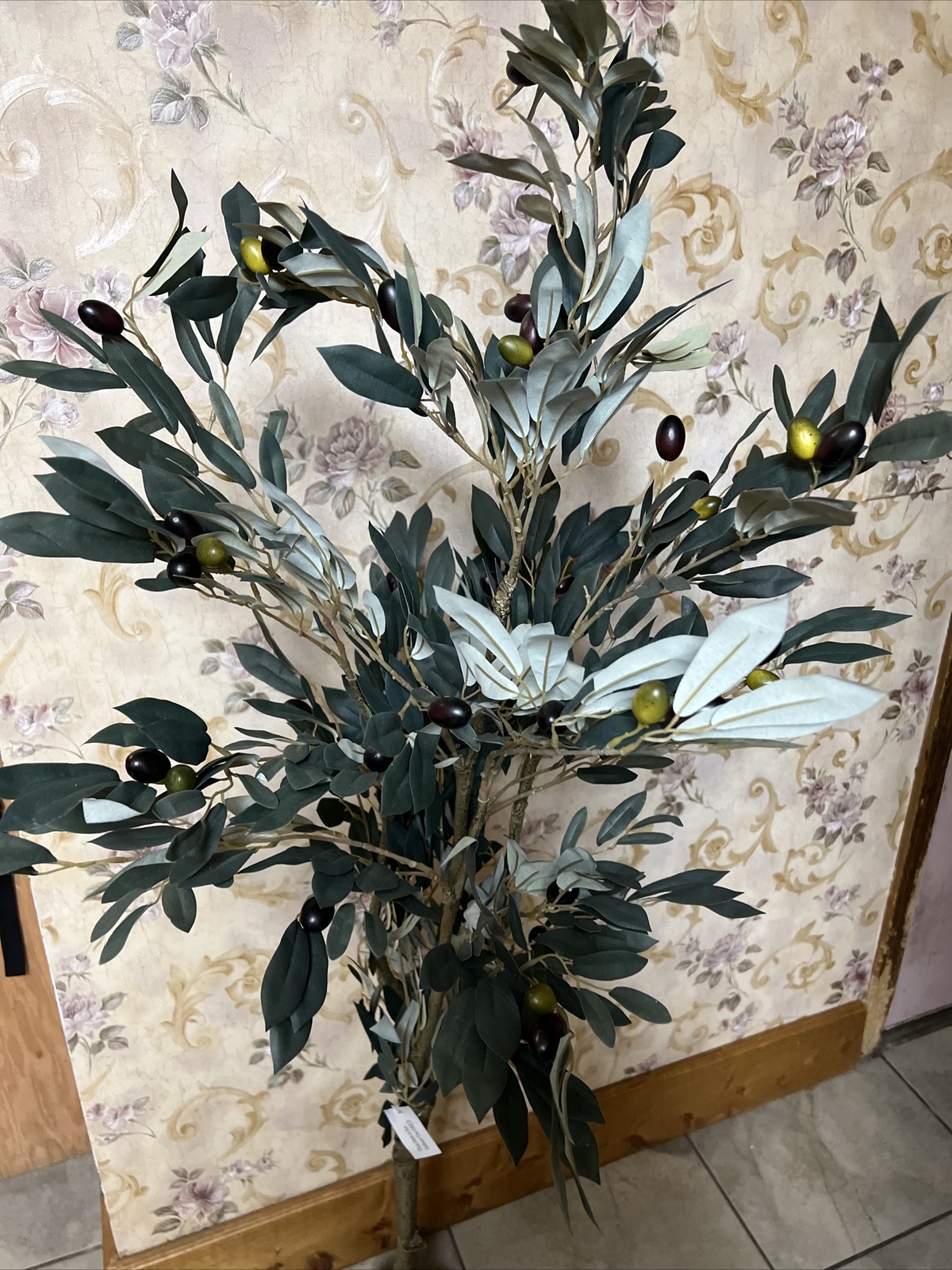 Olive Topiary Artificial Tree 5’ Home Garden Decor Valerie Parr Hill New