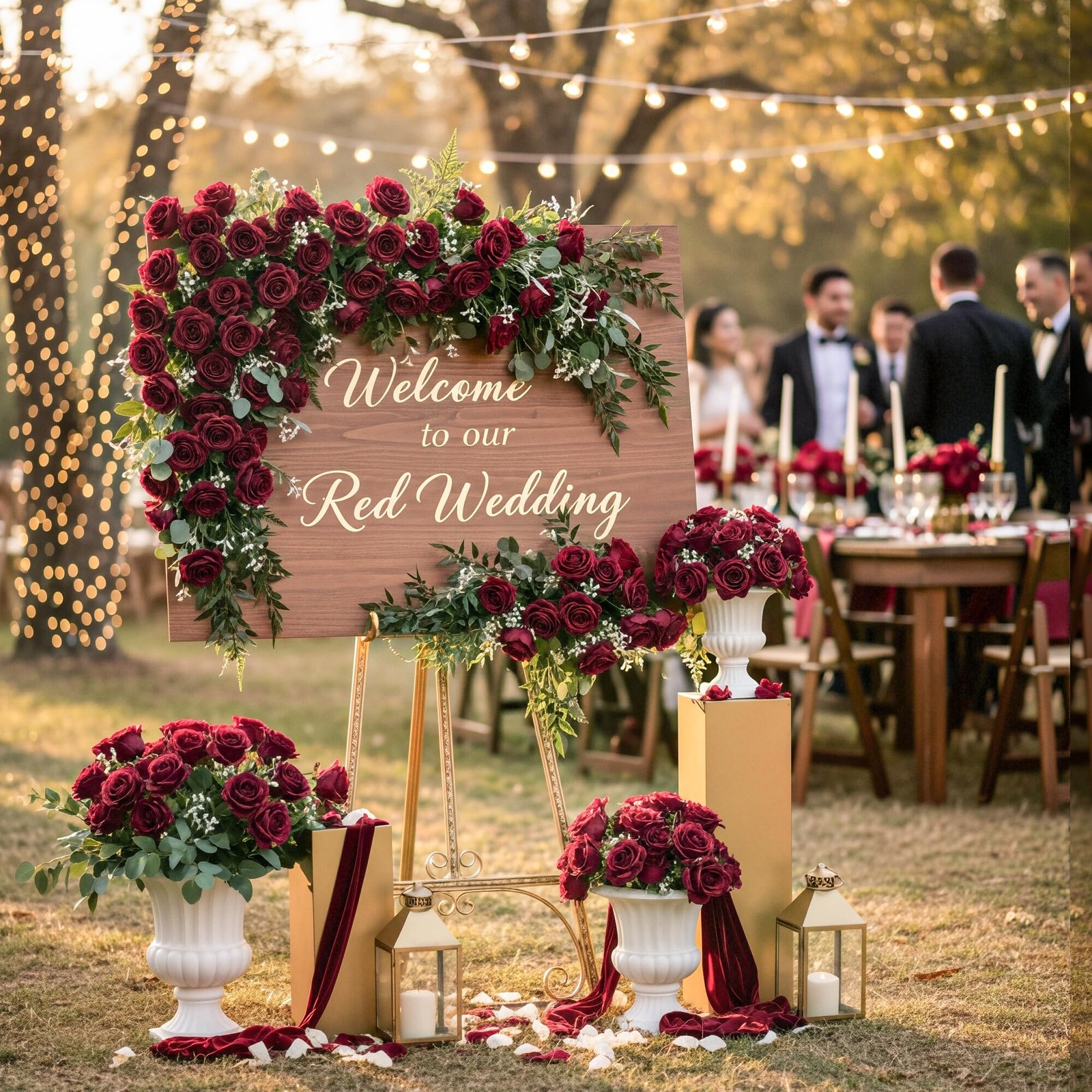 60 Pack Burgundy Artificial Roses Bulk Velvet Silk Fake Faux Wedding Decor