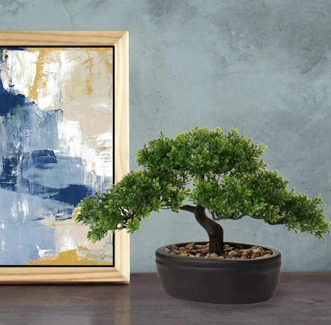 Artificial Tree Juniper Faux Plants Indoor Small Fake plant bonsai