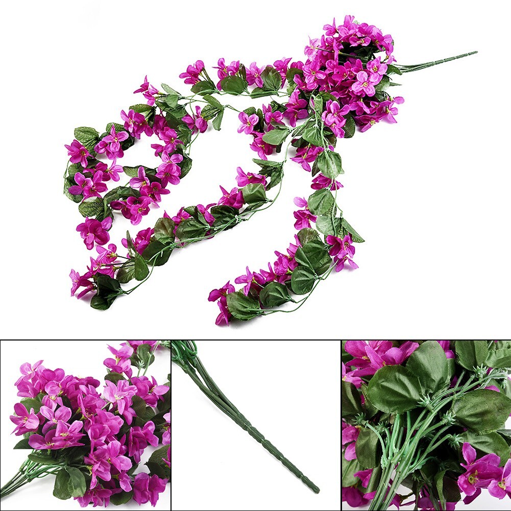 Artificial Fake Flowers Ivy Vine Hanging Garland Plant Wedding/Home Decoration