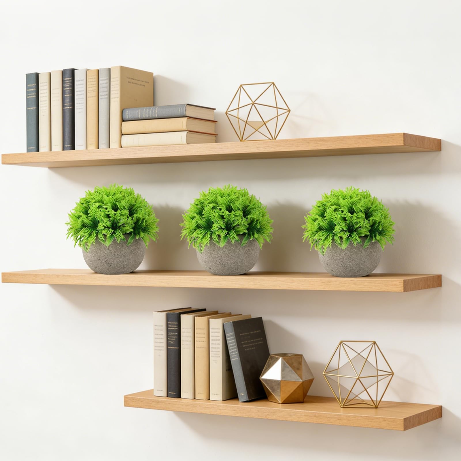 Mini Potted Boxwood Topiary Plant Small Artificial Fake Plant Indoor for Home…