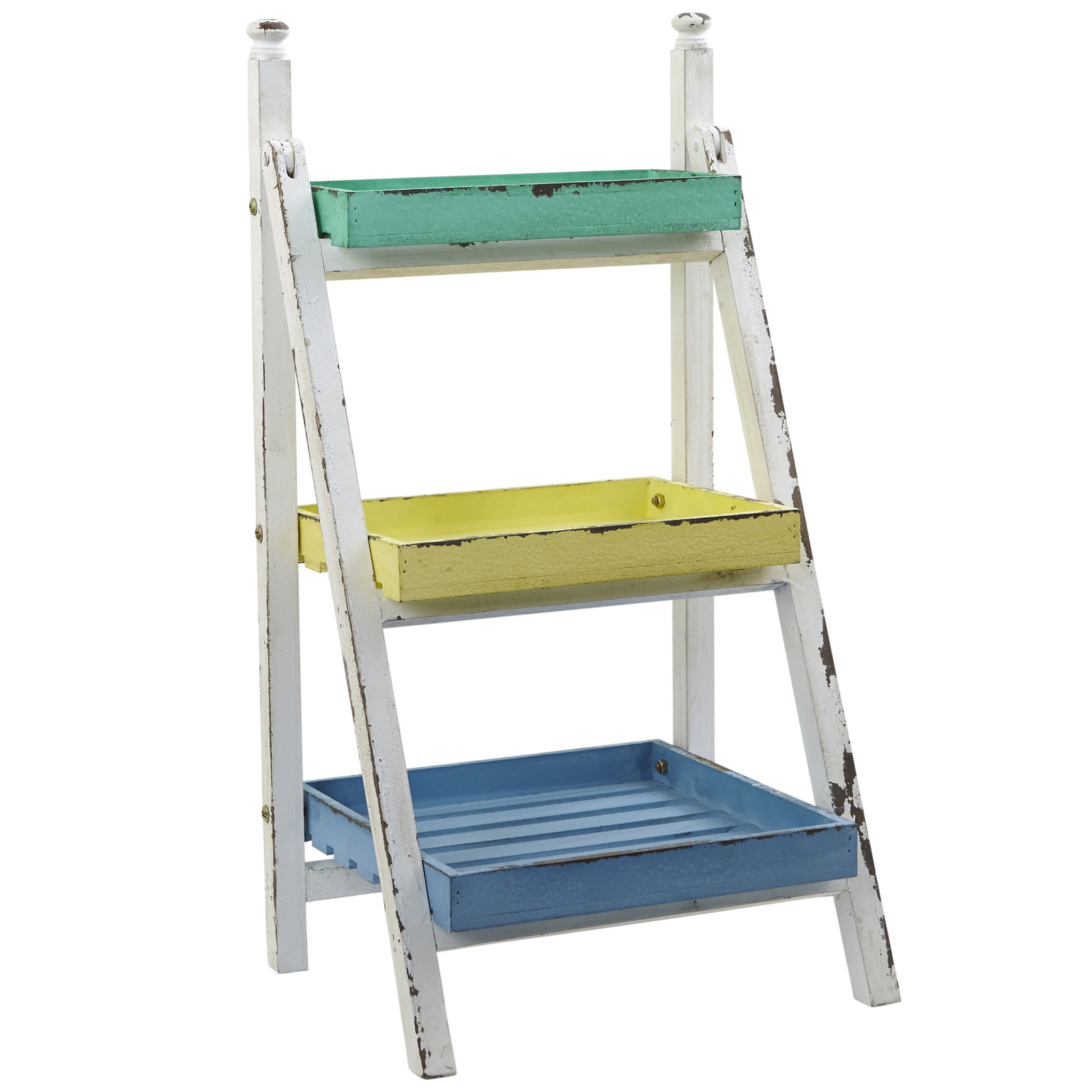 26.5″ Farmhouse Decorative Stand 3 Shelves Storage Display