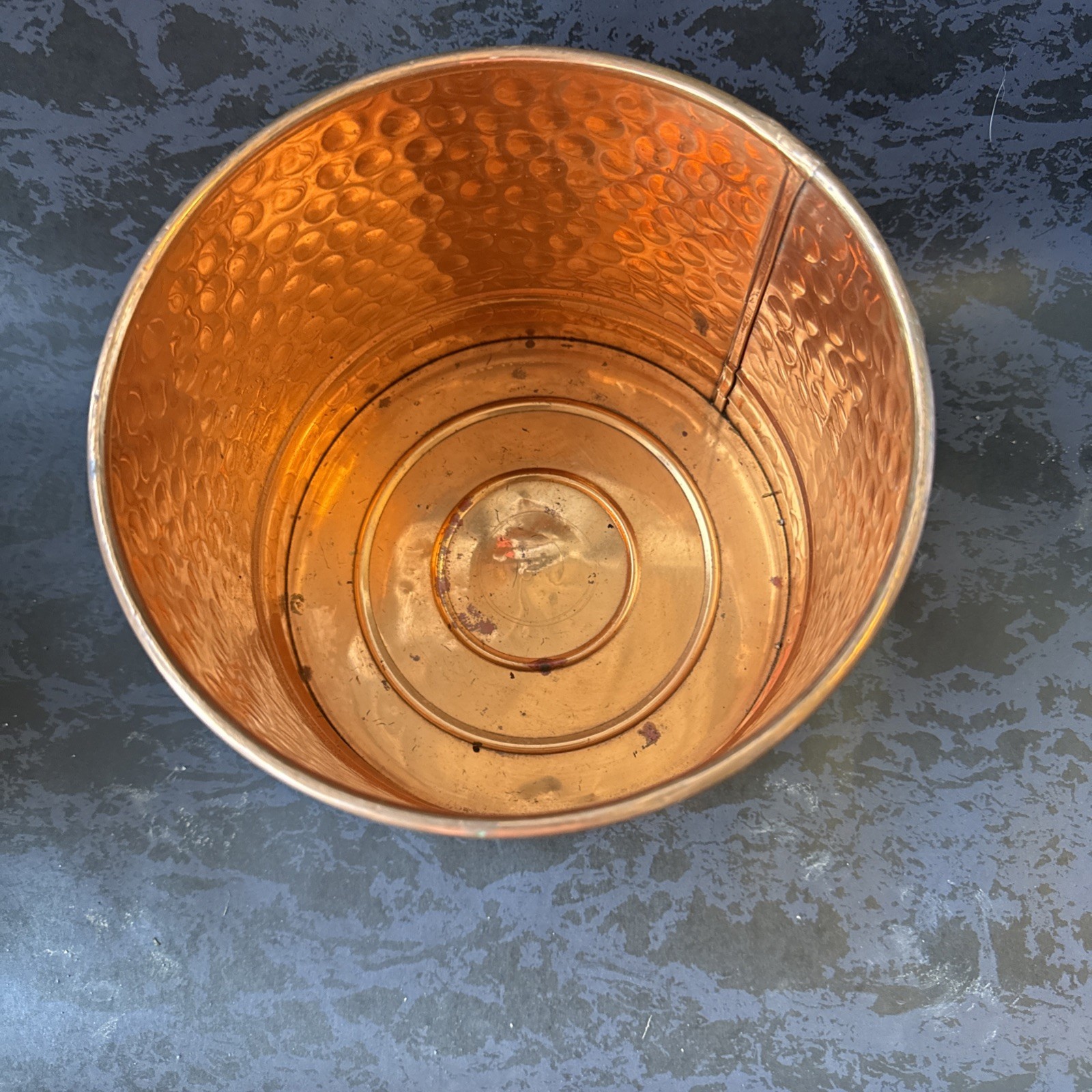 Brass/Copper Colored Pot Great for Indoor Plants Or Home Decor No Markings