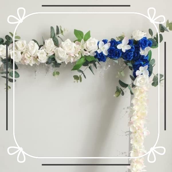 50pcs Royal Blue Roses Artificial Flowers Bulk, 1.6″ Small Silk Fake Roses Flowe