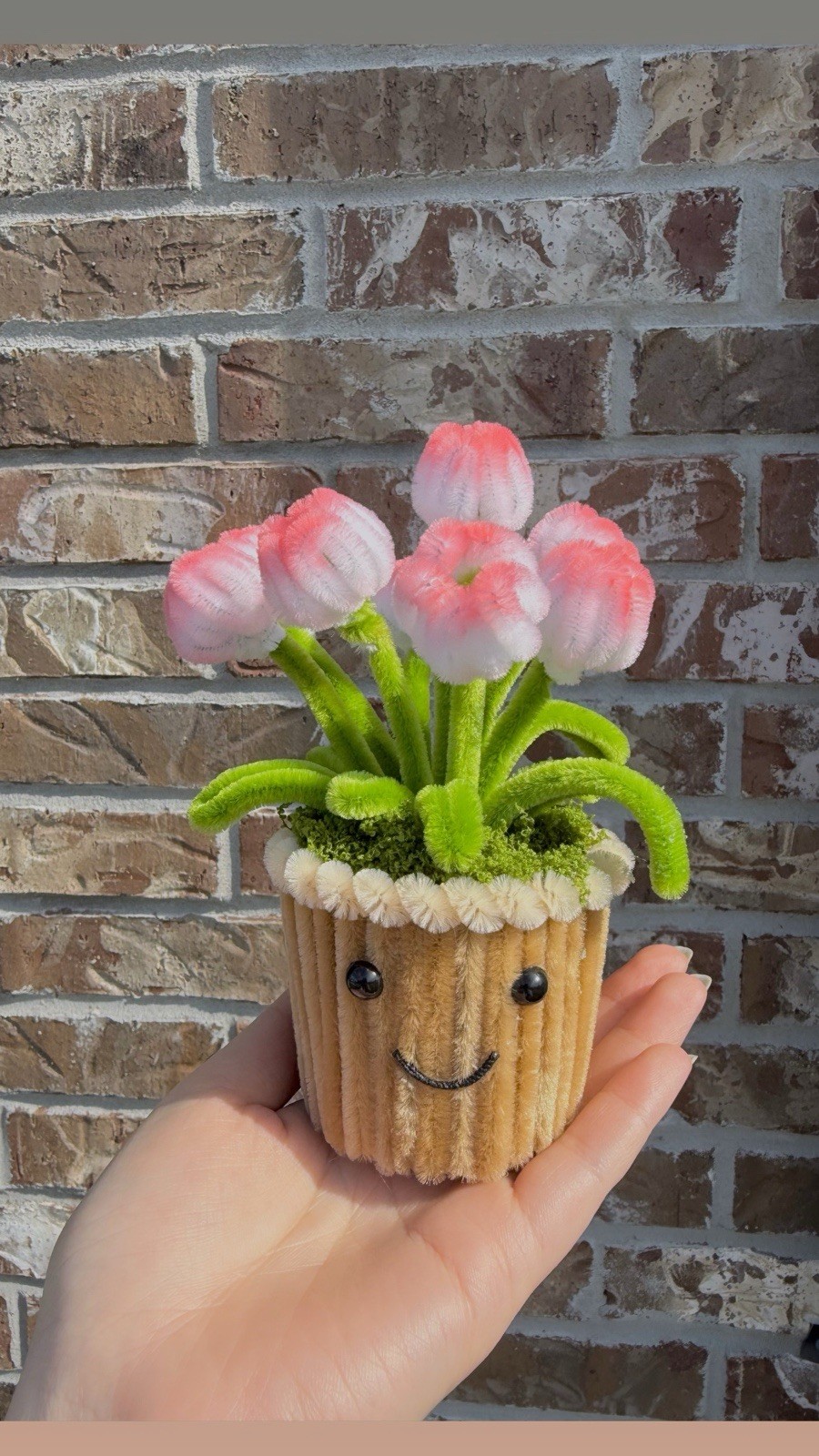 Handmade Pipe Cleaner Mini Tulip Pot | Perfect Gift or Room Decor