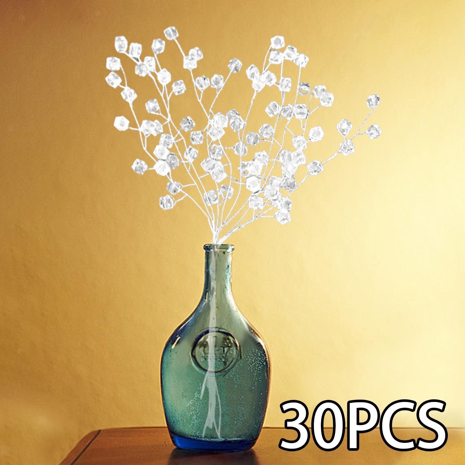 30 Pieces Artificial Bouquets Rhombus Shape Decoration DIY Crafts Floral