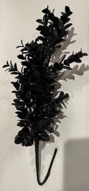 4 Pcs Black Artificial Stems Halloween Decor