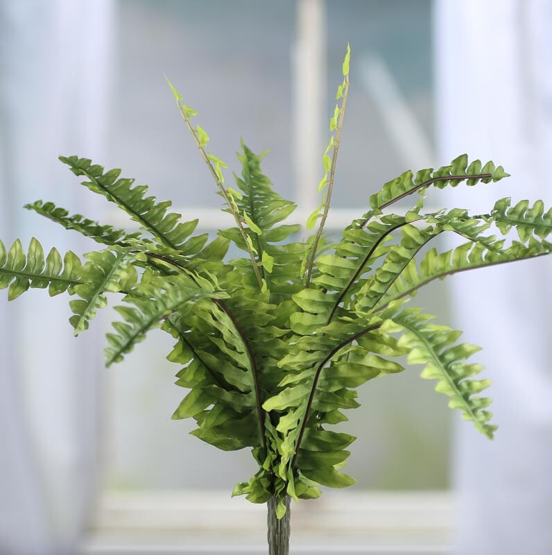 Light Green Artificial Fern Bush