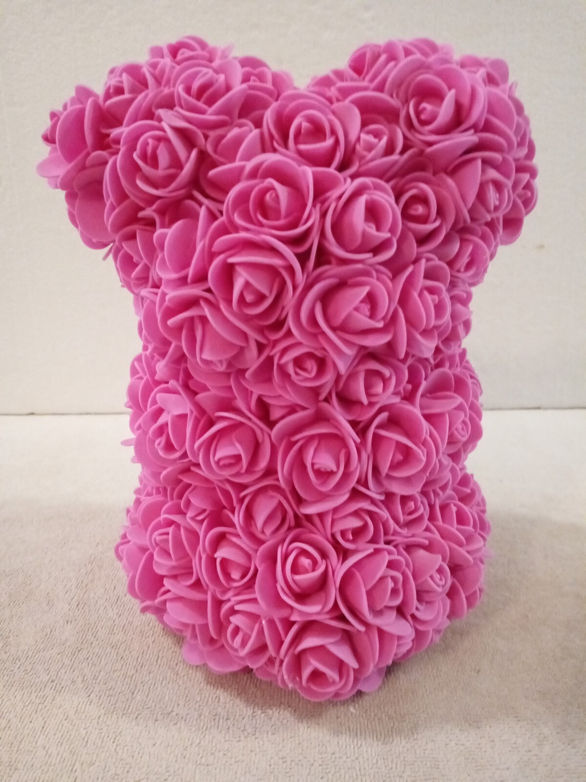 Made with Love Just For You Always & Forever pink rose FLOWER BEAR gift boxed