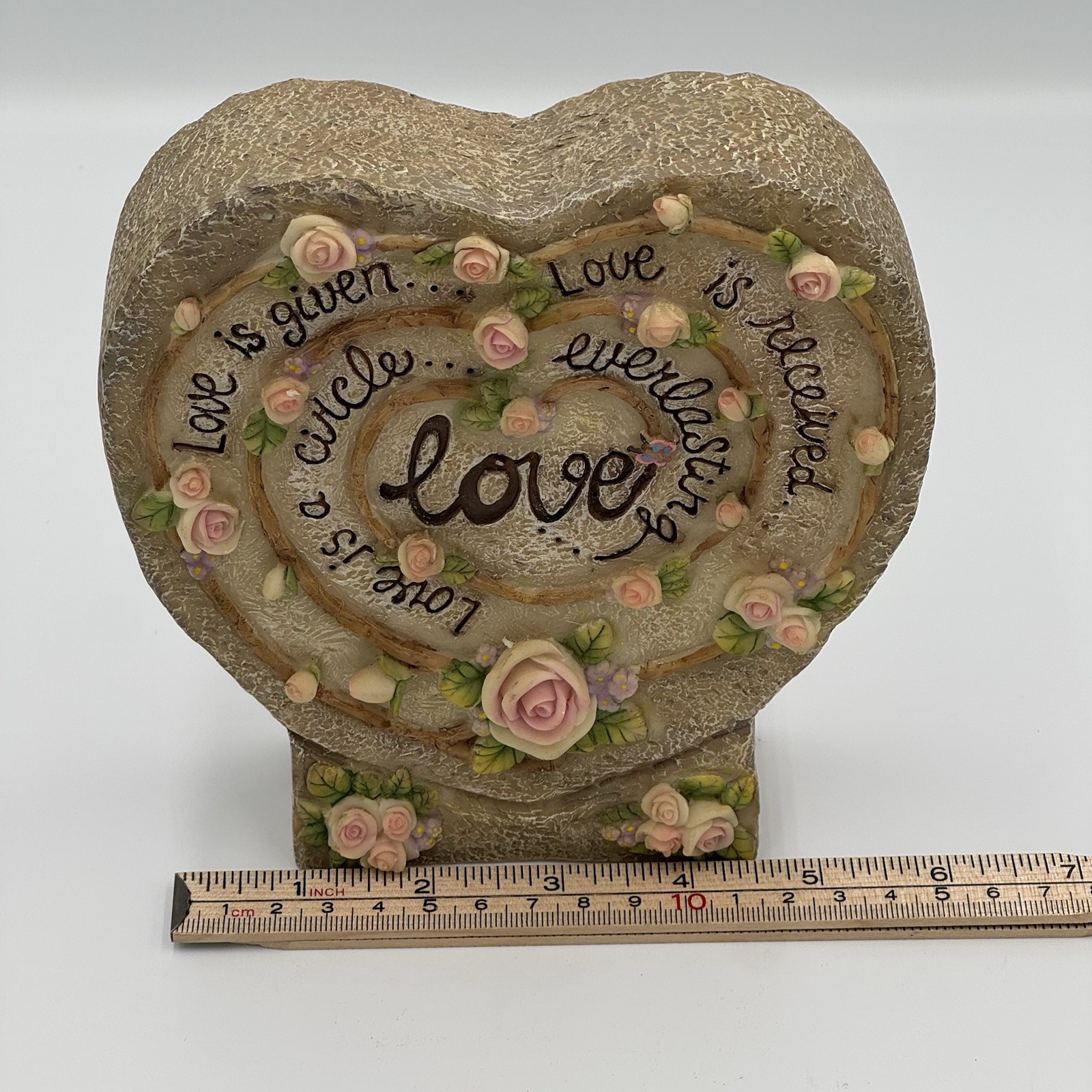 Love Is Heart Shaped Indoor/Outdoor Decor – Resin?