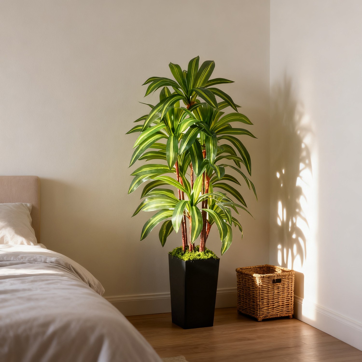 NOVAROOT 5FT Artificial Dracaena Tree Indoor Faux Plants Planter for Home Decor
