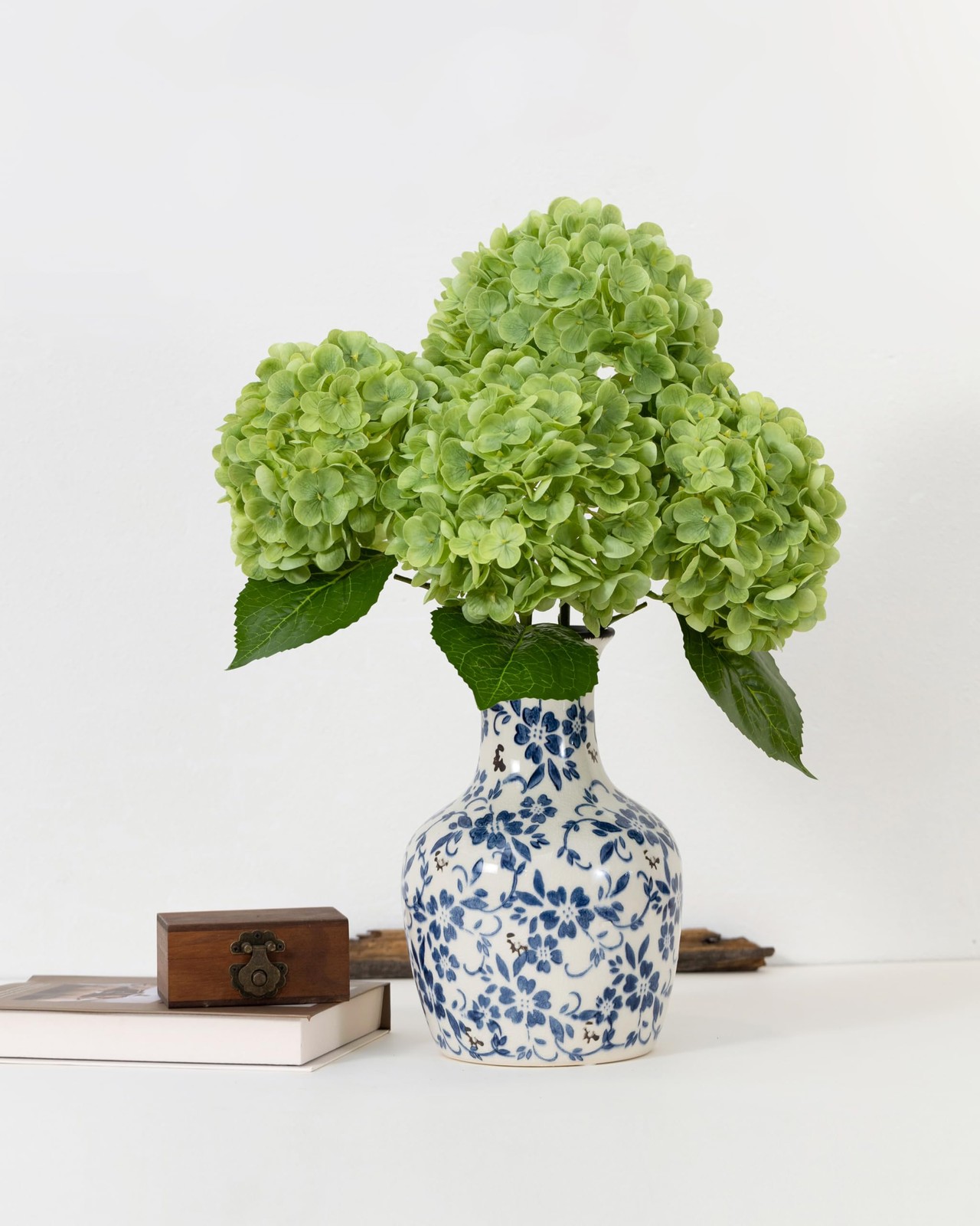 3Pcs Large Hydrangea Artificial Flowers,20 inch Latex Real Touch Hydrangeas L…