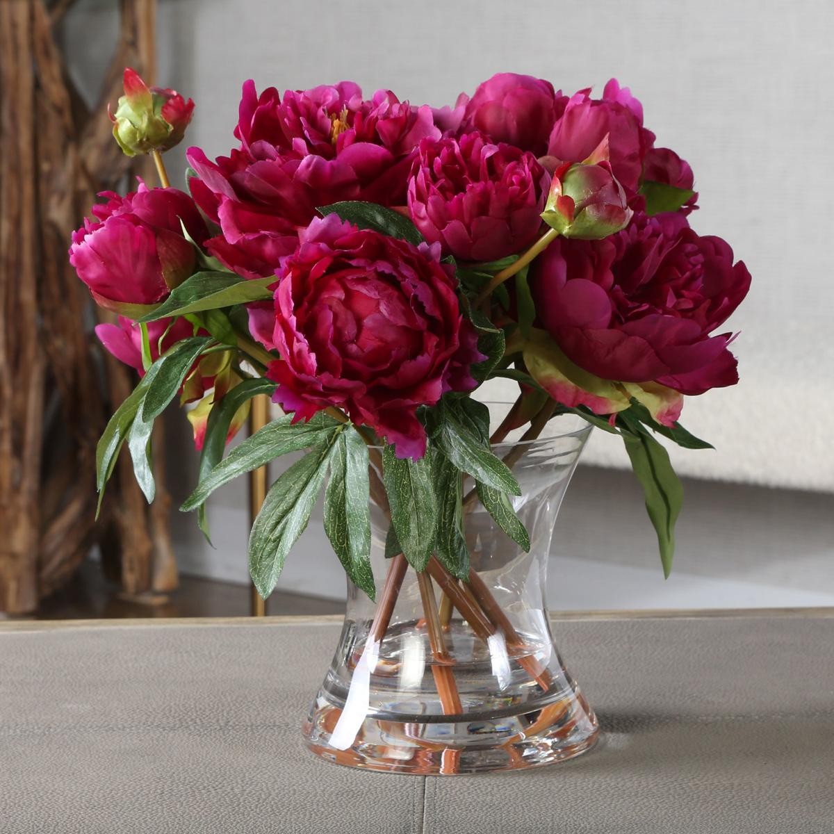 Uttermost 60195 Prima Peony Fuchsia Floral Bouquet
