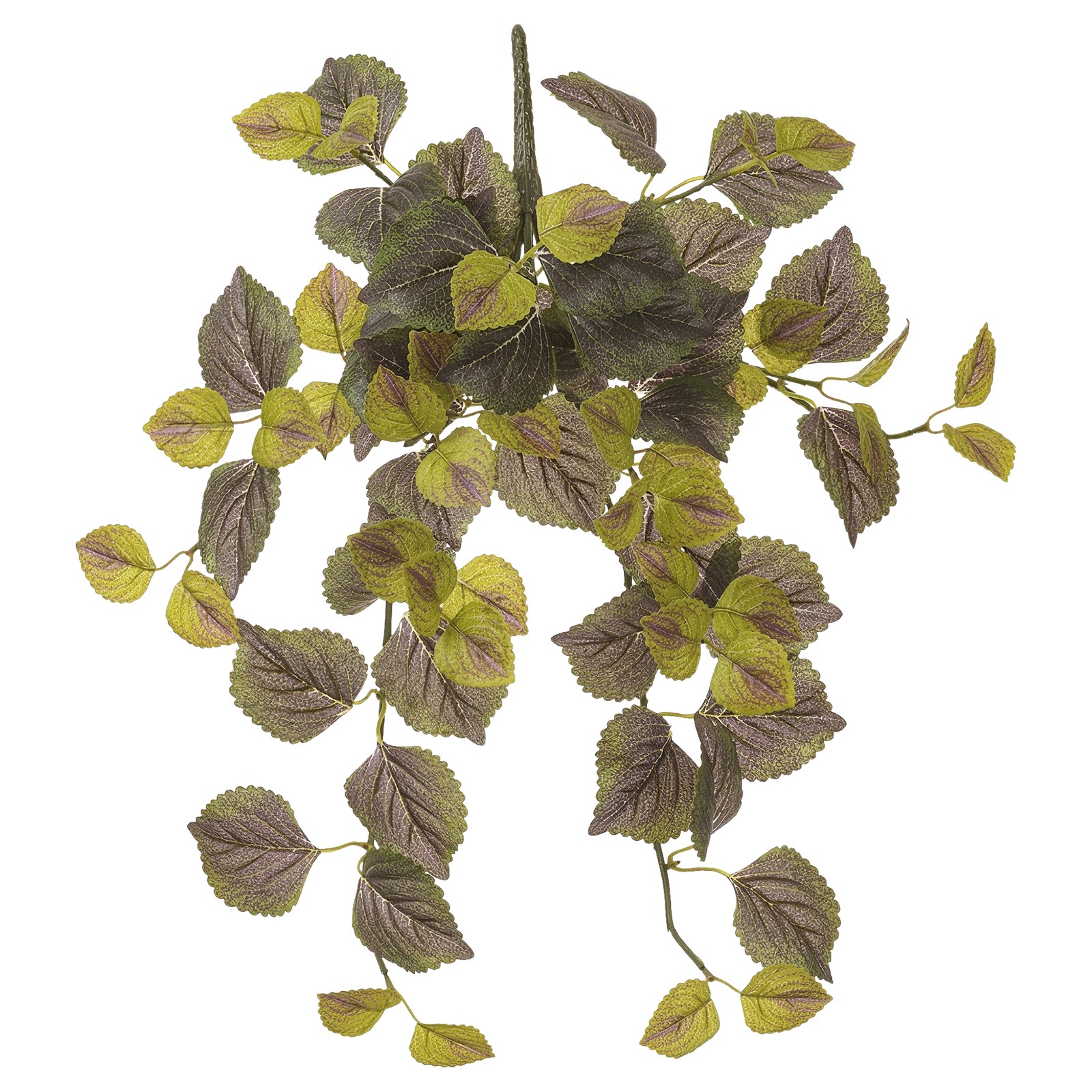 Allstate 20″ Two Tone Green Perilla Artificial Hanging Bush