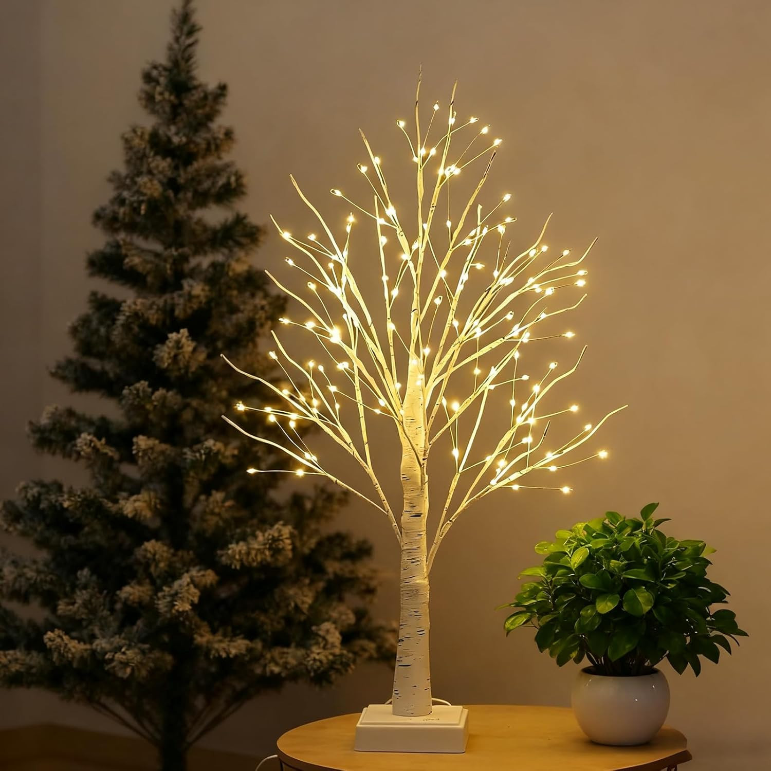 144 LED Birch Tree Lights,Tabletop Bonsai Fairy Light Spirit Tree,DIY Artificial