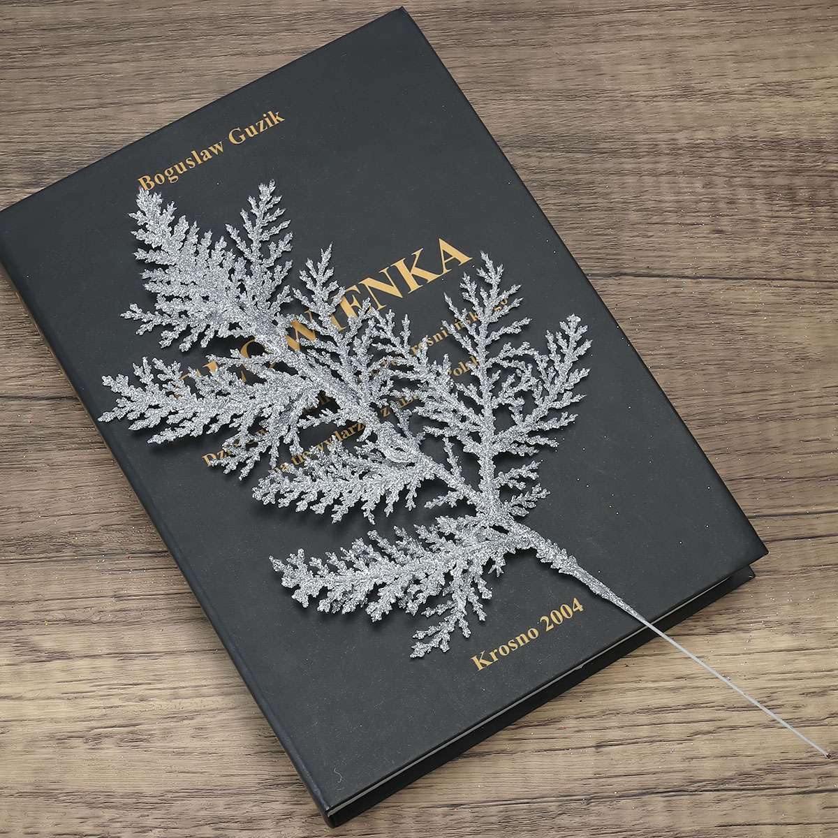 10x Pine Needles Fake Floral Christmas Glitter Fern Leaf Branch Decor Artificial