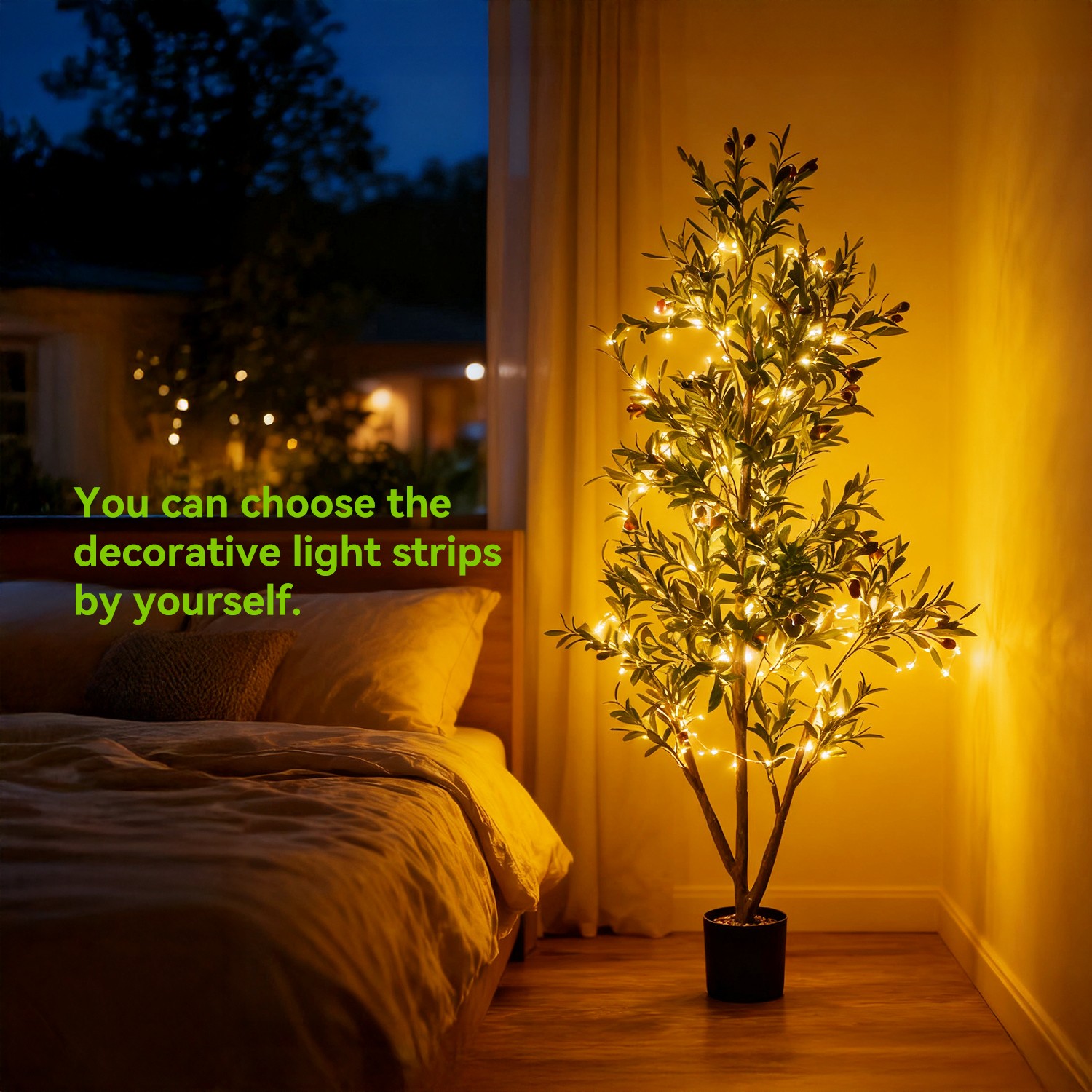 NOVAROOT 5FT/6FT Artificial Tree With Planter,Artificial Plants for Home Decor