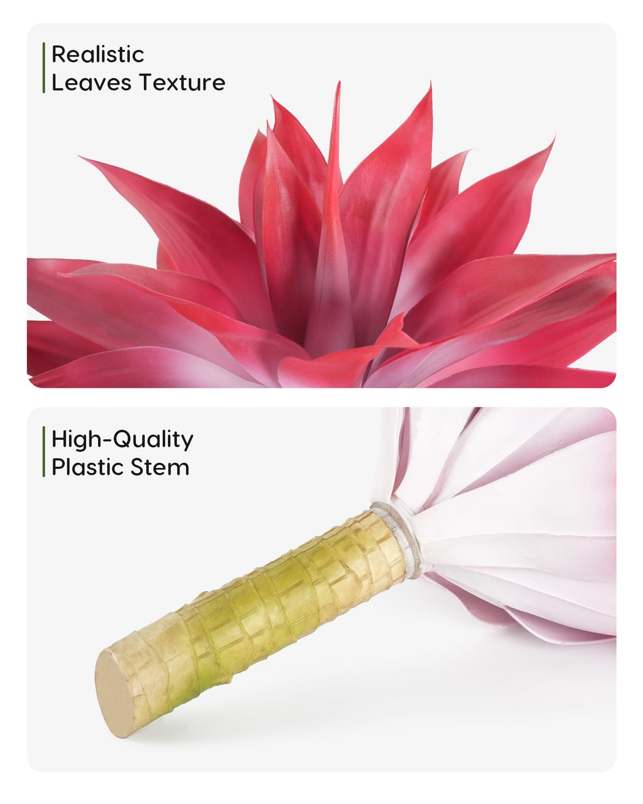Artificial Agave Plant Set, 28 Inch, Faux Aesthetic Plants for Home Decor, Re…