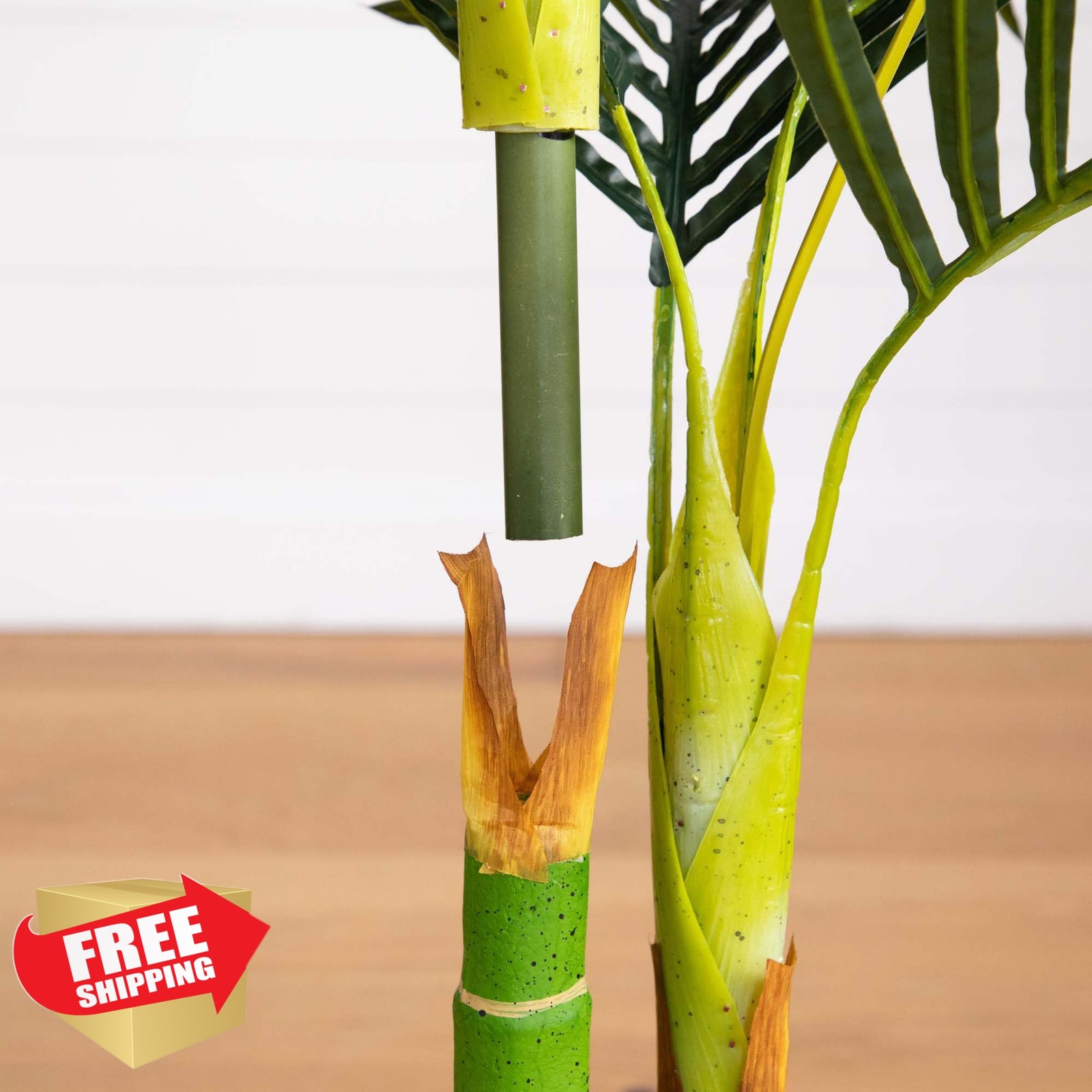 Nearly Natural 5ft Double Stalk Palm Tree 2 Pack