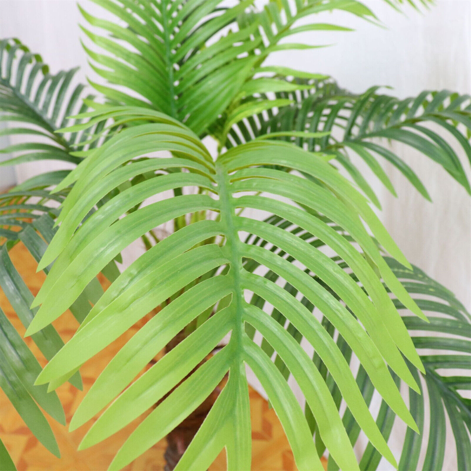 2pcs Artificial Palm Tree 7ft Tall Fake Plants Tropical Leaves Home Decors