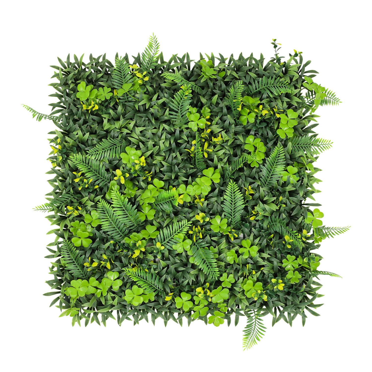 20″ Artificial Grass Mats 3D Mixed Plant Wall Hedge Decor For Home Festival #11