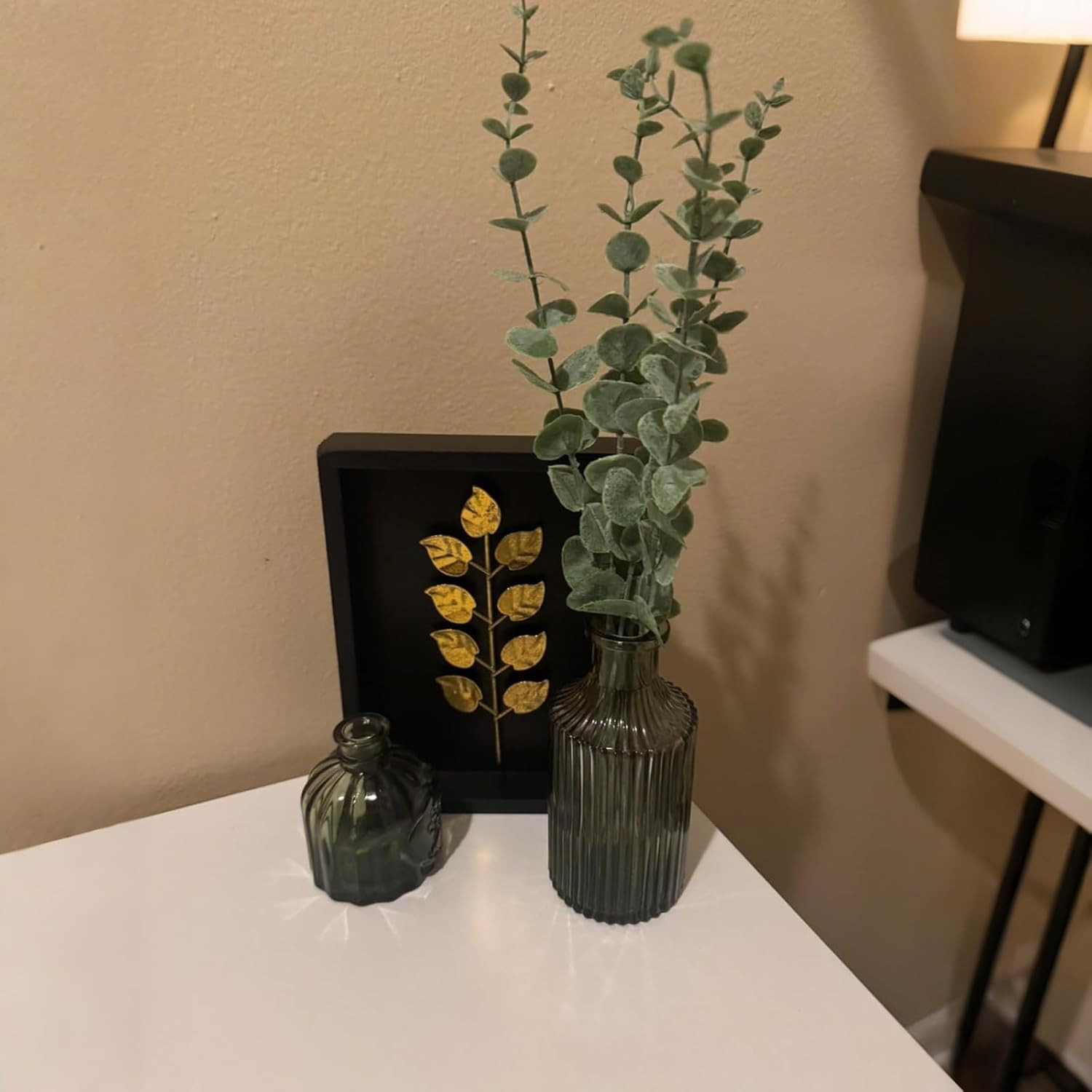 38Pcs Eucalyptus Stems Artificial Eucalyptus Leaves Fake Greenery Branches Fake
