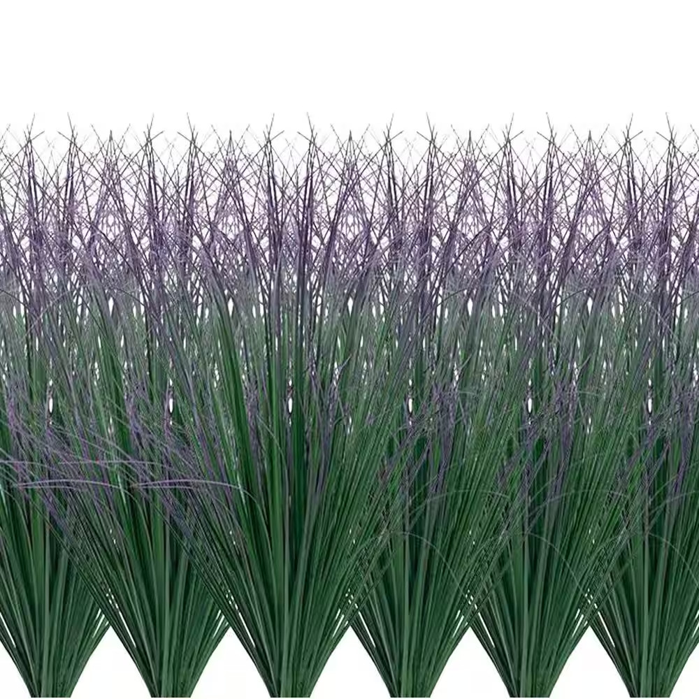 1 In. Artificial Green Purple Tail Shrub Green Indoor/Outdoor Artificial Plant W