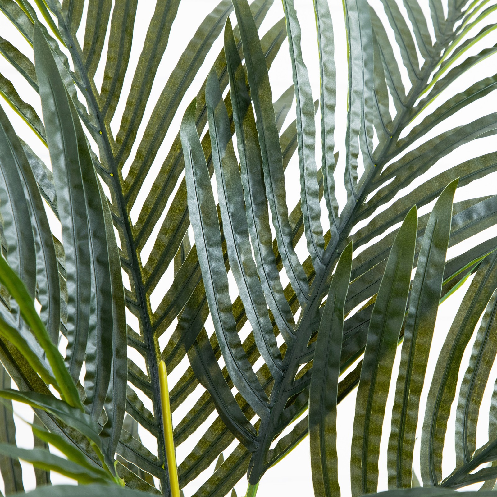 Nearly Natural 3ft Artificial Golden Cane Palm Tree in Green
