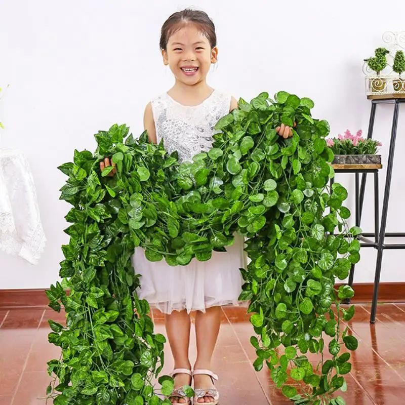 2.2m Artificial Ivy Leaves Garland Vine Creeper Plant Home And Garden Decor NEW